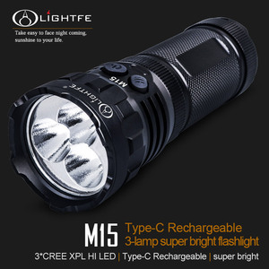 Type-C direct charging 3-lamp super bright flashlight M15