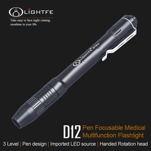 D12 Pen Focusable Medical Nursing Multifunction Flashlight